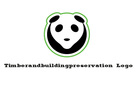 panda face logo