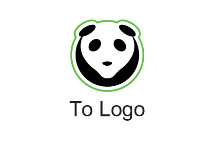 panda face logo