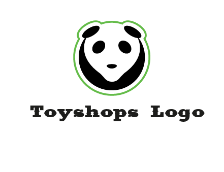 panda face logo
