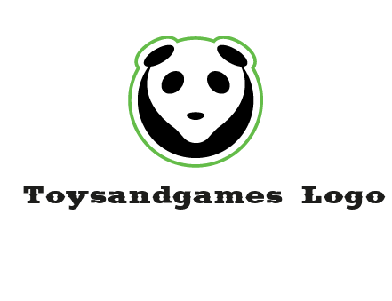 panda face logo