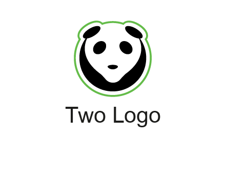 panda face logo
