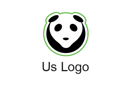 panda face logo