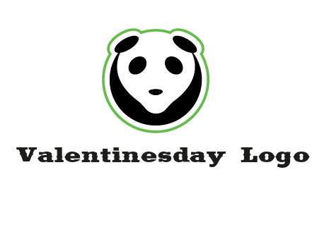 panda face logo