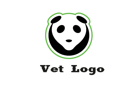 panda face logo