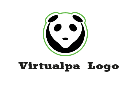 panda face logo