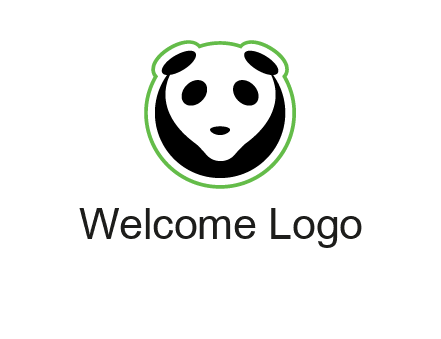panda face logo