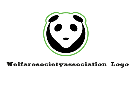 panda face logo