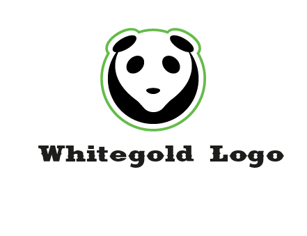 panda face logo