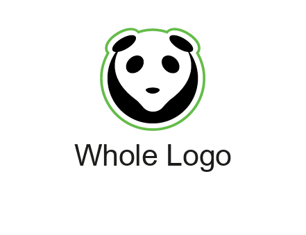 panda face logo