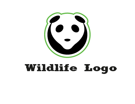 panda face logo