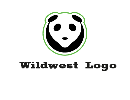 panda face logo