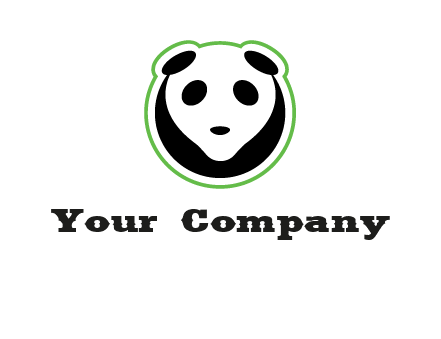panda face logo