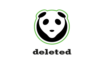 panda face logo