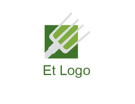 rake on a square logo