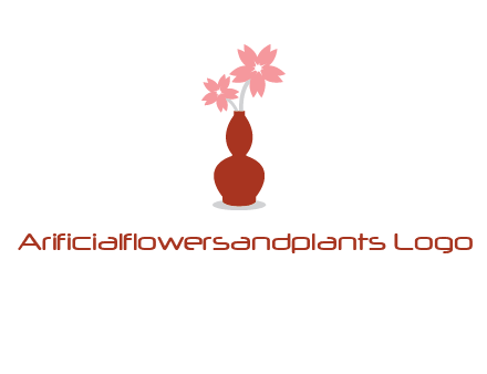 flowers in a vase logo