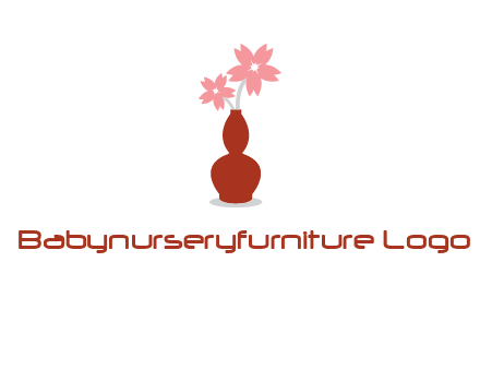 flowers in a vase logo