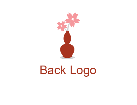 flowers in a vase logo