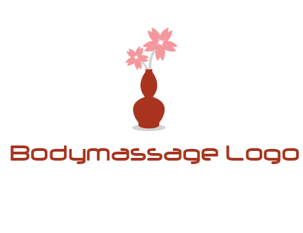 flowers in a vase logo