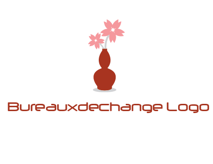 flowers in a vase logo