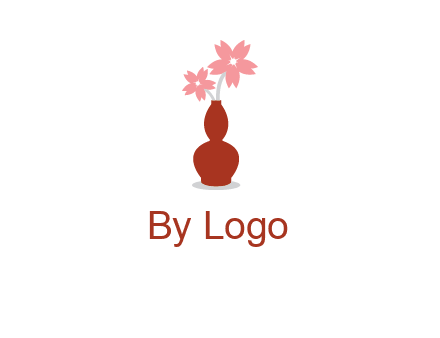 flowers in a vase logo