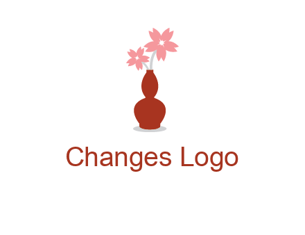 flowers in a vase logo