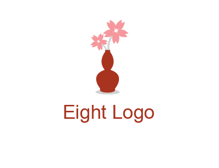flowers in a vase logo