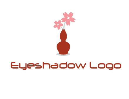 flowers in a vase logo