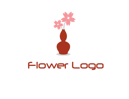 flowers in a vase logo