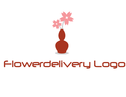 flowers in a vase logo