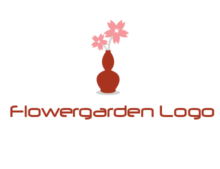 flowers in a vase logo