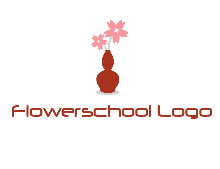 flowers in a vase logo