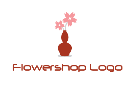 flowers in a vase logo