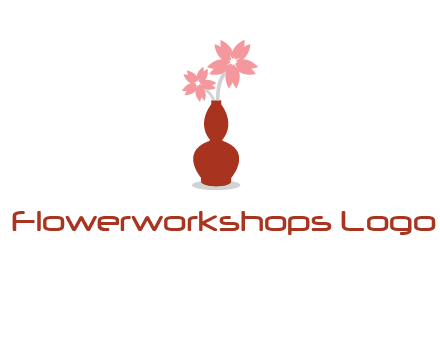 flowers in a vase logo