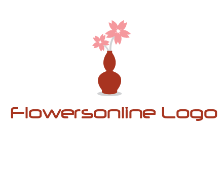 flowers in a vase logo