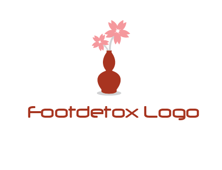 flowers in a vase logo