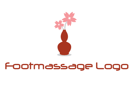 flowers in a vase logo