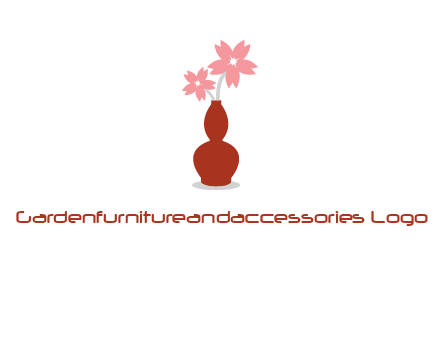flowers in a vase logo