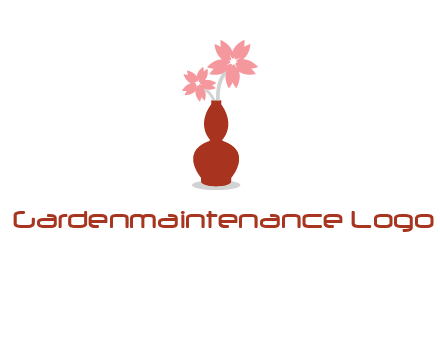 flowers in a vase logo