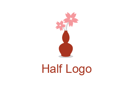 flowers in a vase logo