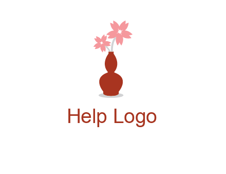 flowers in a vase logo