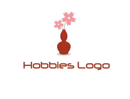 flowers in a vase logo