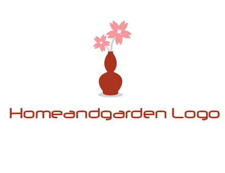 flowers in a vase logo