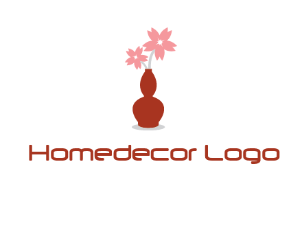 flowers in a vase logo