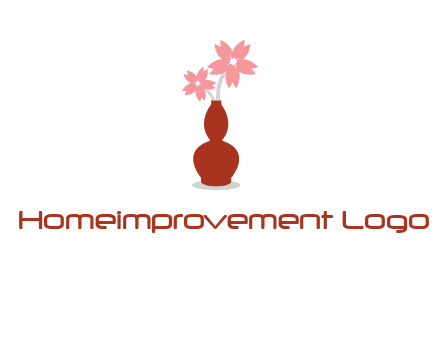 flowers in a vase logo