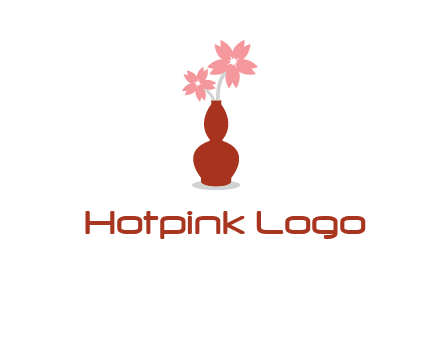 flowers in a vase logo