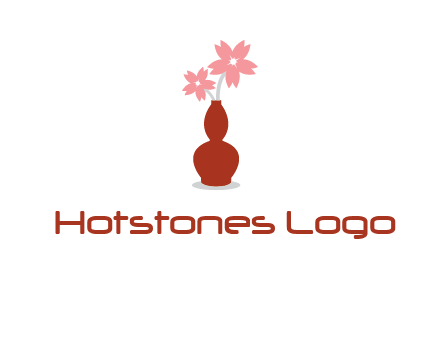 flowers in a vase logo