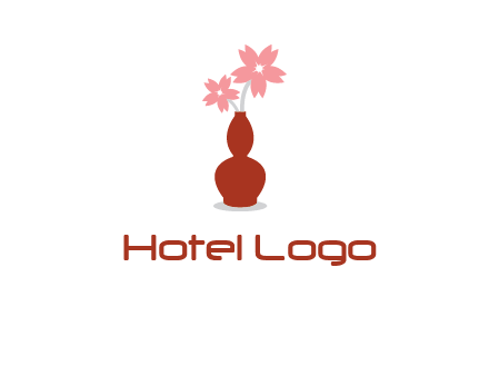 flowers in a vase logo