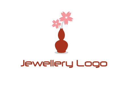 flowers in a vase logo