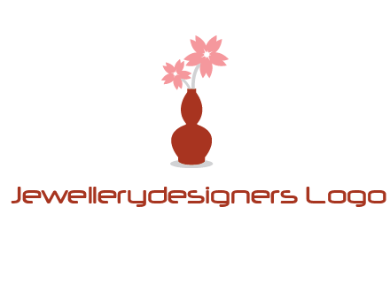 flowers in a vase logo