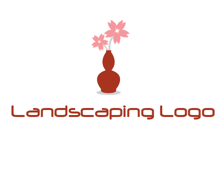 flowers in a vase logo